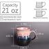 Bosmarlin Large Ceramic Coffee Mug, Big Tea Cup for Office and Home, 21 Oz, Dishwasher and Microwave Safe, 1 PCS