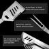 GRILLART Grill Tools Grill Utensils Set - 3PCS BBQ Tools, Stainless Barbeque Grill Accessories - Spatula/Tongs/Fork, with Insulated Glove, Ideal BBQ Set Grilling Tools for Outdoor Grill, Gifts for Men
