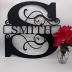 Custom Metal Name Sign - Split Letter Name Sign - Personalized Last Name Sign - Metal Family Name Sign - Door Hanger - Outdoor Metal Sign - Wedding Gift - Monogram