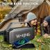 W-KING Bluetooth Speaker- 100W Peak 60W RMS Deep Bass, IPX6 Portable Waterproof Loud Bluetooth Speakers Wireless with Subwoofer, 40H/Power Bank/TF/AUX/EQ, Party Boombox Outdoor Large Bluetooth Speaker