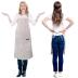 2 Pack Apron, Cotton Cooking Kitchen Aprons, Adjustable Bib Apron with 2 Pockets for Men Women Chef Aprons,(Black/Brown Stripes)