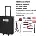Arcwares 799pcs Aluminum Trolley Case Tool Set Silver, House Repair Kit Set, Household Hand Tool Set, with Tool Belt,Gift on Father's Day (Black)