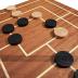 Nine Men's Morris Game - Dual Side Wooden Board with Wooden Pieces