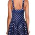 Yonique One Piece Swimsuits for Women Modest Tummy Control Swimdress Vintage Bathing Suits Skirt Swimwear