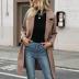 Bankeng Women Winter Wool Blend Camel Mid-Long Coat Notch Double-Breasted Lapel Jacket Outwear (Camel,M)