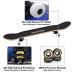 ChromeWheels 31 inch Skateboard Complete Skateboards Double Kick Skate Board 7 Layer Canadian Maple Deck Skateboard for Kids and Beginners