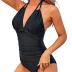 Tempt Me Women One Piece Swimsuits Tummy Control Halter Bathing Suits Sexy Ruched Slimming Swimwear