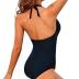 Tempt Me Women One Piece Swimsuits Tummy Control Halter Bathing Suits Sexy Ruched Slimming Swimwear