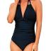 Tempt Me Women One Piece Swimsuits Tummy Control Halter Bathing Suits Sexy Ruched Slimming Swimwear