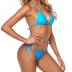 Tainehs Women's Sexy Halter Thong Bikini Tie Two Sides Bottom Triangle Bikini Swimsuits