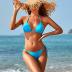 Tainehs Women's Sexy Halter Thong Bikini Tie Two Sides Bottom Triangle Bikini Swimsuits