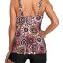 Yonique Women 2 Piece Flowy Tankini Swimsuits with Boyshorts V Neck Swim Tank Tops Bathing Suits Modest Swimwear
