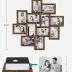 SONGMICS 4x6 Collage Picture Frames, 12-Pack Picture Frames Collage for Wall Decor, Photo Collage Frame, Multi Picture Frame Set with Glass Front, Assembly Required, Rustic Brown