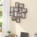 SONGMICS 4x6 Collage Picture Frames, 12-Pack Picture Frames Collage for Wall Decor, Photo Collage Frame, Multi Picture Frame Set with Glass Front, Assembly Required, Rustic Brown