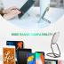 Phone Ring Holder Finger Kickstand 360°Rotation Cellphone Back Grip Foldable Cell Phone Stand for Desk Compatible with iPhone iPad Smartphones Tablets (with Universal Magnetic Car Mount)