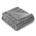 Cozy Bliss Faux Fur Throw Blanket for Couch, Cozy Soft Plush Thick Winter Blanket for Sofa Bedroom Living Room, 50 * 60 Inches Grey