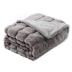 Cozy Bliss Faux Fur Throw Blanket for Couch, Cozy Soft Plush Thick Winter Blanket for Sofa Bedroom Living Room, 50 * 60 Inches Grey