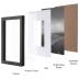 eletecpro 12x12 Picture Frames Set of 9 Classic Gallery Wall Frame Set Displays 8x8 Photo with Mat or 12x12 without Mat, Square Collage Wall Decor, Black Home Decor for Hanging