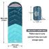Sleeping Bag 4 Seasons Adults & Kids for Camping Hiking Trips Warm Cool Weather,Lightweight and Waterproof with Compression Bag,Indoors Outdoors Activities