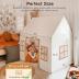 Large Kids Tent with mat, Star Lights, Tissue Garland, Play Tent Indoor & Outdoor, Kids Play Tent for Girl & Boy Aged 3+, Kids Tent for Toddler, 52" x35" x 52" Play House with Windows, Washable