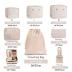 BAGAIL 8 Set Packing Cubes Luggage Packing Organizers for Travel Accessories-Cream