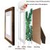 8x10 Picture Frame Brown Set of 6, Display Pictures 5x7 With mat or 8x10 Without Mat