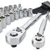 CRAFTSMAN VERSASTACK Mechanic Tool Set, 71-Piece, 1/4-in and 3/8-in Drive, SAE and Metric, Ratchets, Sockets, Hex Keys, Adaptor and More, Polish Chrome Finish (CMMT45071)