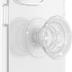 PopSockets Translucent Phone Grip with Expanding Kickstand, PopSockets for Phone, Translucent PopGrip - Clear Glitter Silver