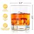 Whiskey Glasses Set of 4-11 OZ Old Fashioned Glasses/Premium Crystal Glasses, Perfect for Whiskey Lovers, Rocks Glasses for Scotch, Bourbon, Liquor, Rum, and Cocktail Drinks - Classic