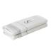 SKL Home Casual Monogram Hand Towel Set, S, 16x26, White 2 Count
