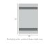 SKL Home Casual Monogram Bath Towel, R, 28x54, White
