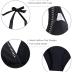 Tempt Me Women Sexy Halter One Piece Swimsuits Mesh Hollow Out Tummy Control Monokini V Neck Bathing Suit