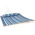 Sunnydaze Outdoor Quilted Fabric Hammock - Two-Person with Spreader Bars - Heavy-Duty 450-Pound Capacity - Misty Beach