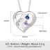 kaululu Mothers Day Gifts for Mom Personalized Birthstone Name Necklace for Women Best Custom Heart Necklace Build Your Mom Wife Girlfriend Birthday Gifts for Mother's Day Gifts