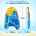 2Pcs Inflatable Bodyboard with Handles - Portable Surf Body Board Lightweight Swimming Floating Surfboard for Lawn Slide Water Kids Learn to Swim Summer Beach Fun Activity