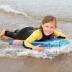 2Pcs Inflatable Bodyboard with Handles - Portable Surf Body Board Lightweight Swimming Floating Surfboard for Lawn Slide Water Kids Learn to Swim Summer Beach Fun Activity
