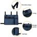 Caroo Walker Bag Basket with Cup Holder Suit for Adult Folding Walkers Rollator Organizer Carry Storage Pouch Water-Resistant Armrest Accessories for Seniors, Elderly, Handicap, Blue