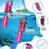 Zenoplige Mask Fins Snorkel Set, Snorkeling Gear for Adults, Panoramic View Snorkel Mask Anti-Fog, Adjustable Dive Flippers, Dry Top Snorkel and Travel Bag, Scuba Gear for Swimming Snorkeling Diving