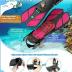Zenoplige Mask Fins Snorkel Set, Snorkeling Gear for Adults, Panoramic View Snorkel Mask Anti-Fog, Adjustable Dive Flippers, Dry Top Snorkel and Travel Bag, Scuba Gear for Swimming Snorkeling Diving