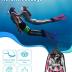 Zenoplige Mask Fins Snorkel Set, Snorkeling Gear for Adults, Panoramic View Snorkel Mask Anti-Fog, Adjustable Dive Flippers, Dry Top Snorkel and Travel Bag, Scuba Gear for Swimming Snorkeling Diving