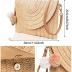 Dailyacc Straw Shoulder Bag For Women Woven Purse Beach Envelope Clutch Straws Wallet
