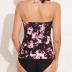 Tankini Bathing Suits for Women Ruched Halter Pull-On Two Piece Swimsuits Sets