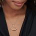 MYKA - Personalized Heart Shape Necklace with Engraved Beads for Women, Custom Inscribed Names, Optional Diamond Stone, Dainty Fashion Jewelry for Mom, Grandma for Mother's Day