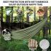 Camping Hammock - Hammocks with Mosquito Net Tent and Rain Fly Tarp, Portable Single & Double Nylon Parachute Hammock with Heavy Duty Tree Strap, Indoor Outdoor Backpacking Survival Travel