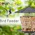 Jealoeur Bird Feeders for Outdoors Hanging Bird Feeder Wild Bird Seed, Black