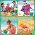Beach Toys for Kids - Sand Toys Set includes Collapsible Sand Bucket Shovel and Sand Rake Toys for Beach 12 PCS, Sandbox Toys Sandcastle Building Kit with Waterproof Net (A)