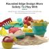 Beach Toys for Kids - Sand Toys Set includes Collapsible Sand Bucket Shovel and Sand Rake Toys for Beach 12 PCS, Sandbox Toys Sandcastle Building Kit with Waterproof Net (A)