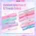 MEFA Pearl Gel Nail Polish Set, 12 Colors Shimmer Shades Mermaid Soft Pink Light Blue Purple Summer Glitter Swirl Sell Thread Gel Nail Polish Kit Nail Art Manicure DIY Salon Home Women Gifts