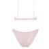 VOLAFA Women's Triangle Bikini Set Textured Frilled Smocked Ruched Push Up Swimsuit Two Piece Bathing Suit