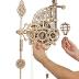 UGEARS Wooden 3D Puzzles for Adults Aero Clock - Mechanical Puzzles For Adults, Wall 3D Clock Puzzle with Pendulum Model Kit - DIY Miniature Kit Crafts For Adults - Gift for Dad, Men, Family - 320 Pcs